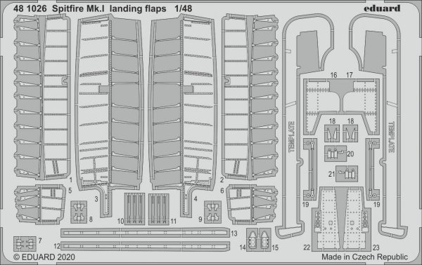 Eduard 481026 Spitfire Mk. I landing flaps 1/48 EDUARD