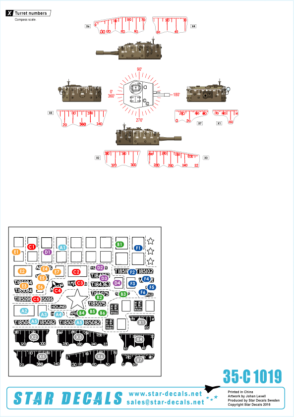Star Decals 35-C1019 RMASG Centaurs 1/35