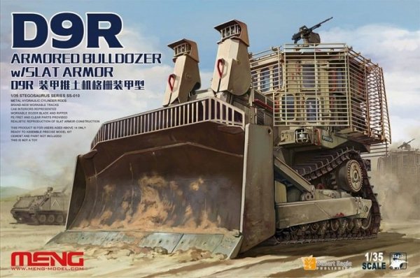 Meng Model SS-010 D9R Armored Bulldozer w/Slat Armor