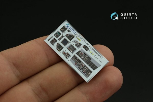 Quinta Studio QD48279 F/A-18C early 3D-Printed &amp; coloured Interior on decal paper (HobbyBoss) 1/48