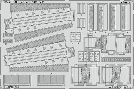 Eduard BIG33123 P-40E part II for Trumpeter 1/32