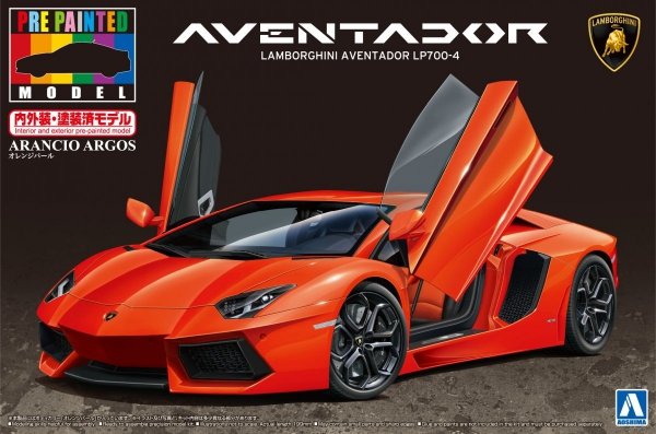 Aoshima 01138 LAMBORGHINI AVENTADOR LP700-4 ORANGE PEARL 1/24