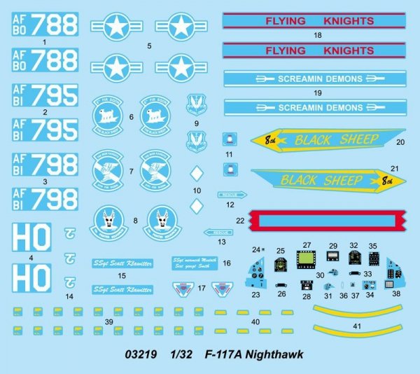 Trumpeter 03219 F-117A Nighthawk (1:32)