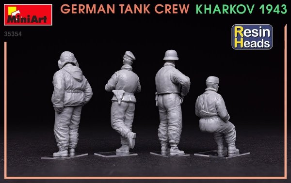 MiniArt 35354 German Tank Crew Kharkov 1943 (Resin Heads) 1/35