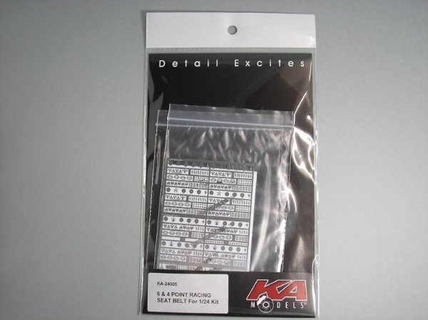 KA Models KA-24005 6&amp;4 Point Racing Seat Belt Set ( pasy bezpieczeństwa ) 1/24