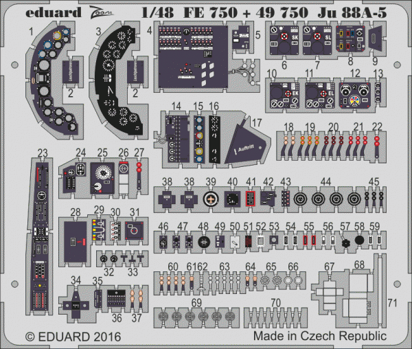 Eduard FE750 Ju 88A-5 ICM 1/48