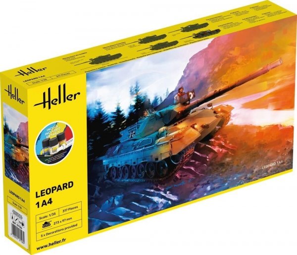Heller 57126 Leopard 1A4 - Starter Kit 1/35