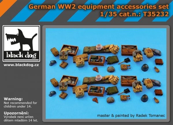 Black Dog T35232 German WW 2 equipment accessories set 1/35