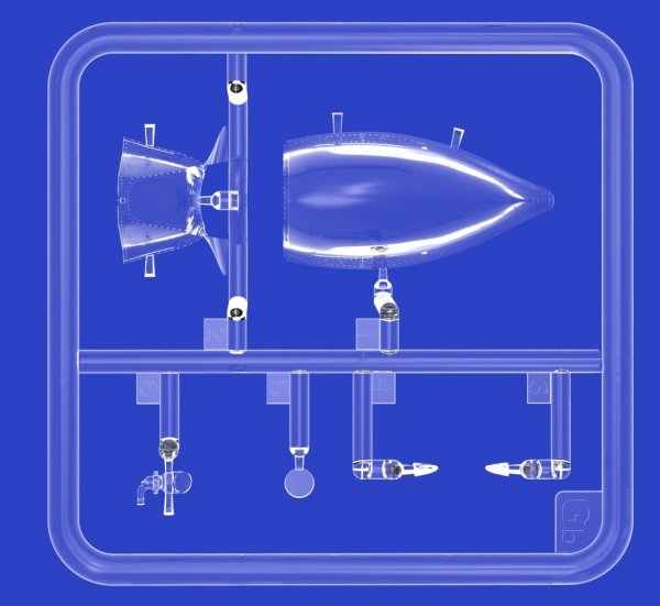 MiniArt 48060 P-47M THUNDERBOLT. DORSAL FIN. BASIC KIT 1/48