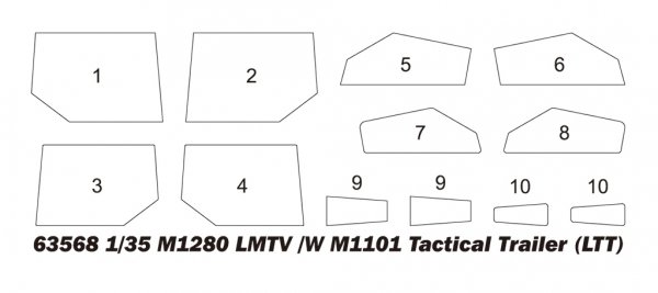 I Love Kit 63568 M1280 LMTV /W M1101 Tactical Trailer (LTT) 1/35