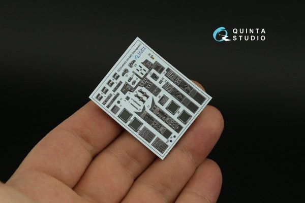 Quinta Studio QD48362 AH-64D 3D-Printed &amp; coloured Interior on decal paper (Hasegawa) 1/48