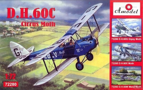 A-Model 72280 D.H.60C Cirrus Moth 1:72