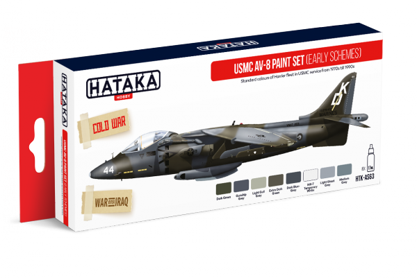 Hataka HTK-AS63 USMC AV-8 paint set (early schemes) (8x17ml)