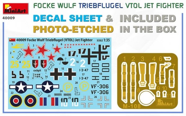 MiniArt 40009 Focke Wulf Triebflugel (VTOL) Jet Fighter 1/35