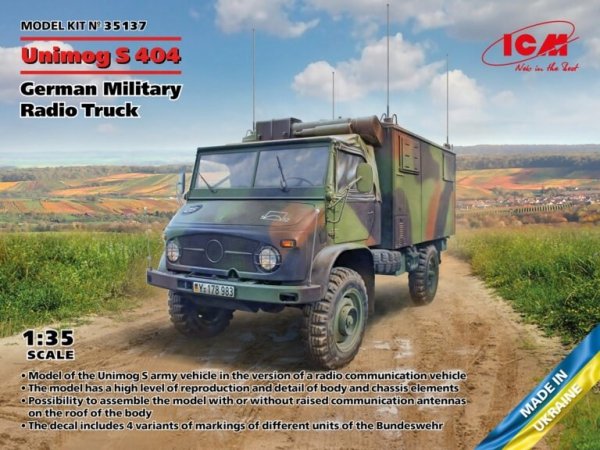 ICM 35137 Unimog S 404 German Military Radio Truck