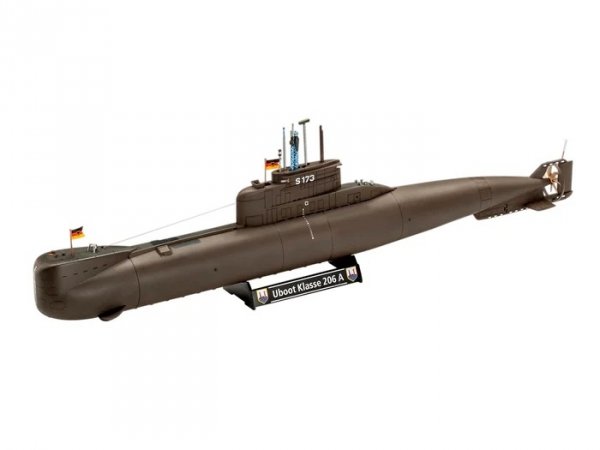 Revell 05186 70 Years Bundeswehr: Wilhelm Bauer, Type 206A, 212A 1/144