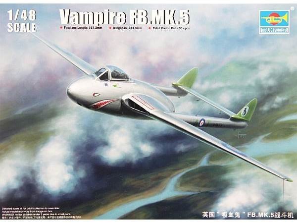 Trumpeter 02874 Vampire FB.MK.5 (1:48)