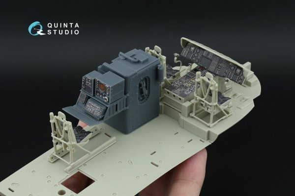 Quinta Studio QD+35169 SH-60F Seahawk 3D-Printed &amp; coloured Interior on decal paper (Kitty Hawk) (with 3D-printed resin parts) 1/35