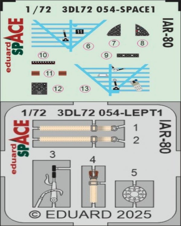 Eduard 3DL72054 IAR-80 SPACE IBG 1/72