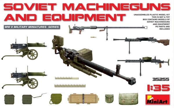 MiniArt 35255 Soviet Machineguns and Equipment 1/35