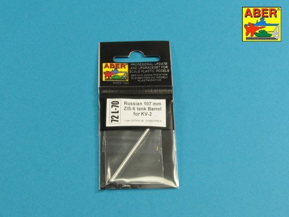 Aber 72L-70 Russian 107 mm ZIS-6 tank barrel for KV-2 (1:72)