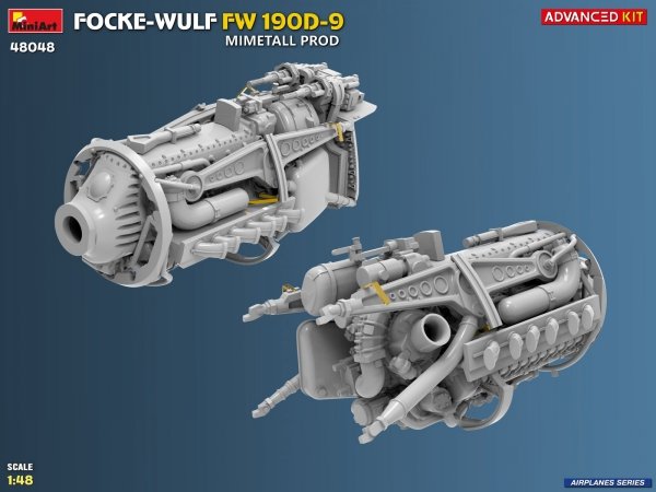 MiniArt 48048 FOCKE-WULF FW 190D-9. MIMETALL PROD. ADVANCED KIT 1/48
