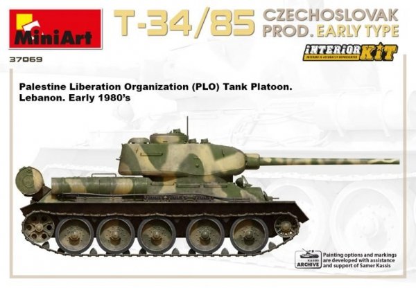 Miniart 37069 T-34/85 Czechoslovak Prod. Early Type 1/35