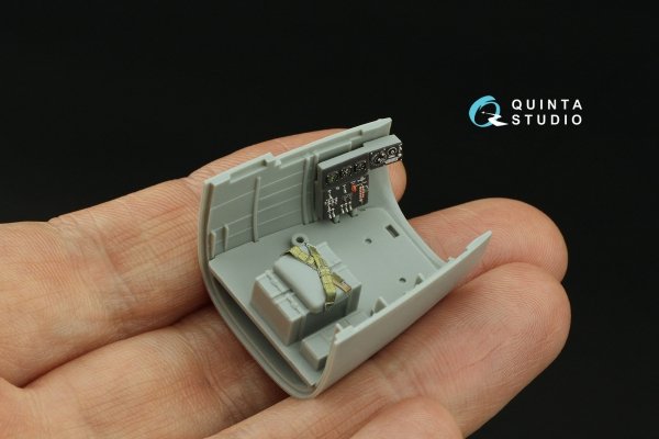 Quinta Studio QD48436 B-25J Mitchell Glass Nose 3D-Printed coloured Interior on decal paper (HK models) 1/48