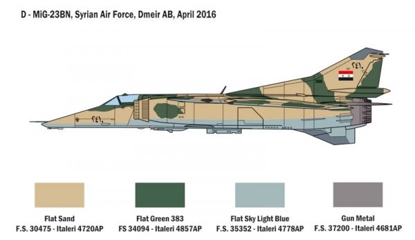 Italeri 2798 MiG-23 MF/BN FLOGGER 1/48