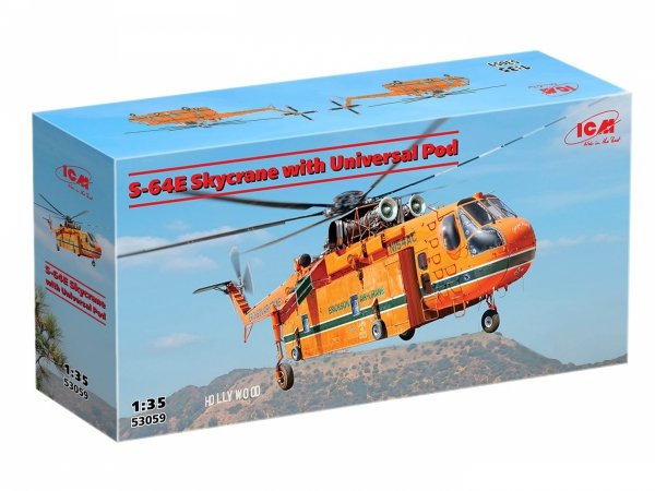 ICM 53059 Sikorsky S-64E Skycrane with Universal Pod 1/35