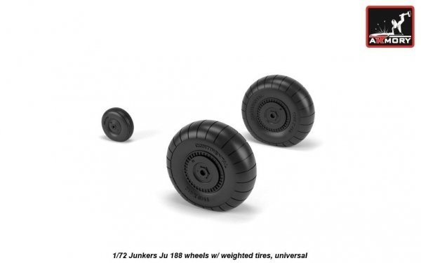Armory Models AW72203 Junkers Ju 188 wheels w/ weighted tires 1/72