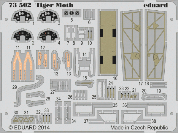Eduard 73502 Tiger Moth 1/72 AIRFIX