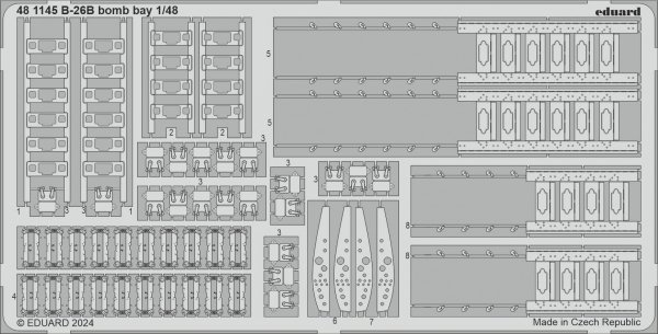 Eduard 481145 B-26B bomb bay ICM 1/48