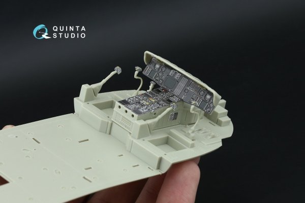 Quinta Studio QD+35169 SH-60F Seahawk 3D-Printed &amp; coloured Interior on decal paper (Kitty Hawk) (with 3D-printed resin parts) 1/35