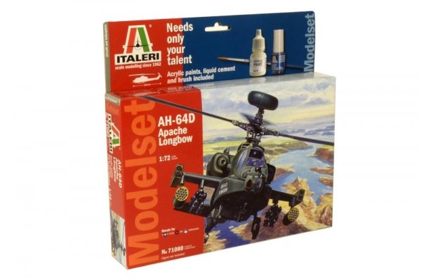 Italeri 71080 AH - 64 APACHE- ZESTAW MODELARSKI