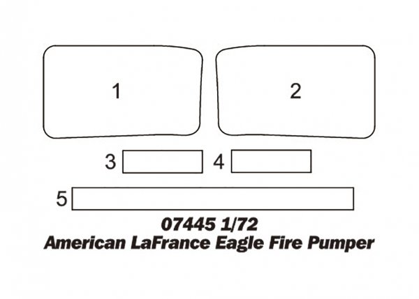 Trumpeter 07445 American LaFrance Eagle Fire Pumper 1/72