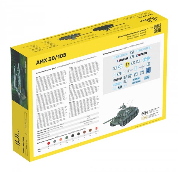 Heller 57137 Starter Kit - AMX 30/105 1/35