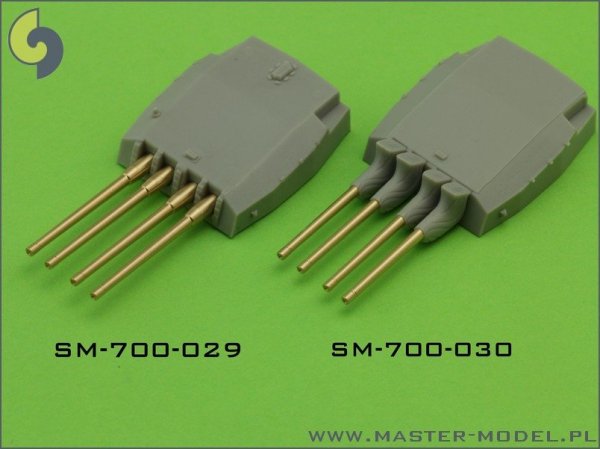 Master SM-700-029 France 380 mm/45 (14.96in) Model 1935 barrels - for turrets without blastbags (8pcs)