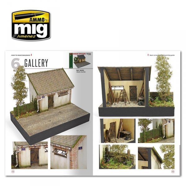 AMMO of Mig Jimenez 6135 HOW TO MAKE BUILDINGS. BASIC CONSTRUCTION AND PAINTING GUIDE (English)