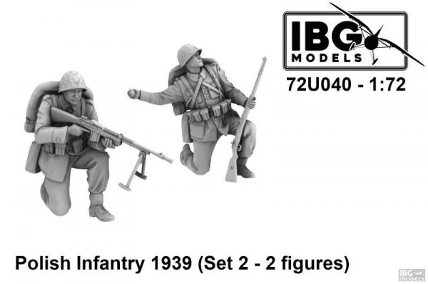 IBG 72U040 Polish Infantry 1939 Set 2 (3d printed - 2 figures) 1/72