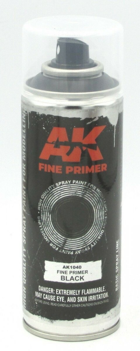 AK Interactive AK1041 Fine Grey Primer Lacquer Spray 200 ml.