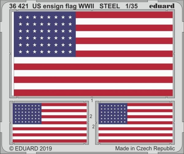 Eduard 36421 US ensign flag WWII STEEL 1/35