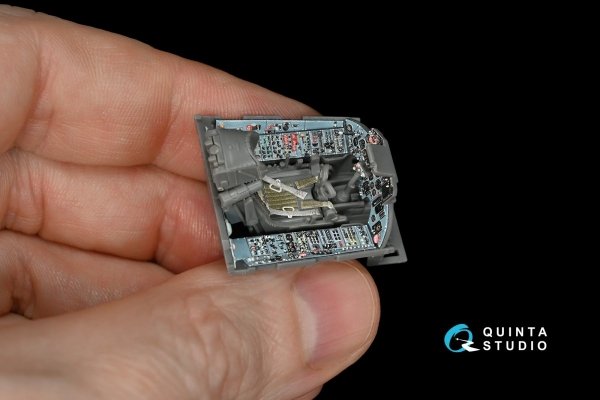 Quinta Studio QD48148 Su-27 3D-Printed &amp; coloured Interior on decal paper (for GWH kit) 1/48