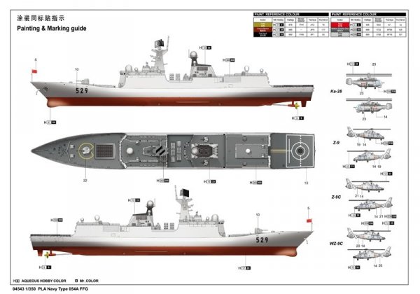 Trumpeter 04543 PLA Navy Type 054A FFG 1/350