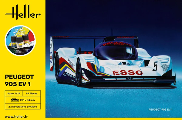 Heller 56718 STARTER KIT Peugeot 905 EV 1 BIS 1/24