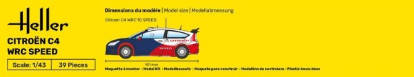 Heller 56117 Citroën C4 WRC Speed - Starter Kit 1/43