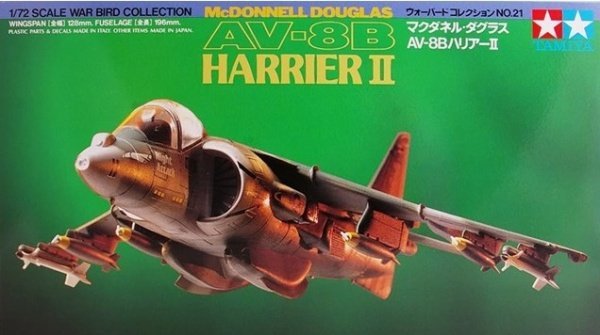 Tamiya 60721 McDonnell Douglas AV-8B Harrier II 1/72