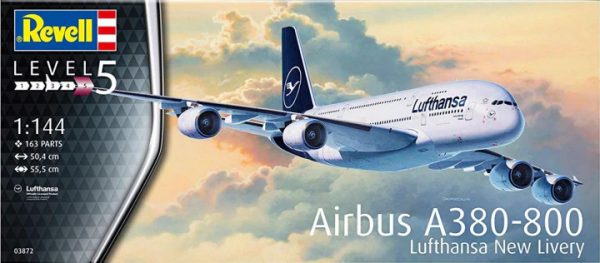 Revell 03872 Airbus A380-800 Lufthansa New Livery 1/144