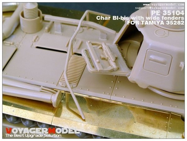 Voyager Model PE35104 WWII French Char BI-bis with wide fenders (B ver include Gun barrel) for TAMIYA 35282 1/35