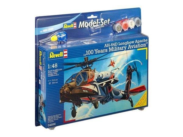 Revell 64896 AH-64D Apache 100 Years Military Aviati- Zestaw modelarski 1/48